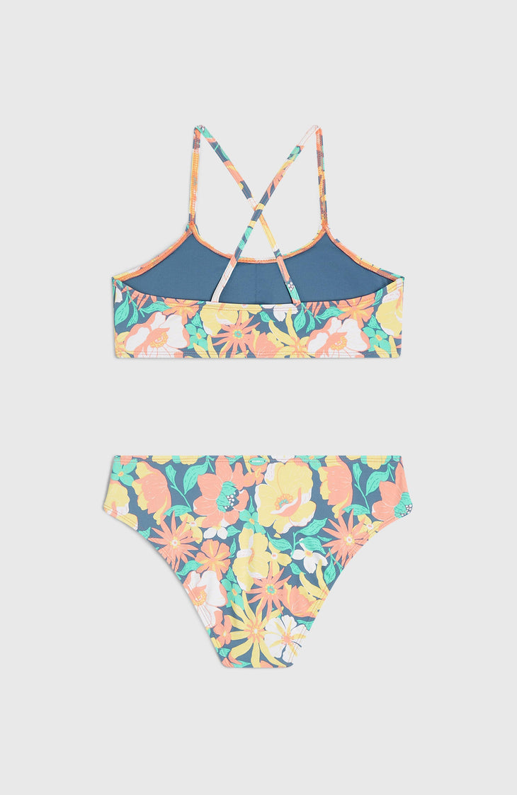 Essentials Bralette Bikini Set | Blue Santa Monica