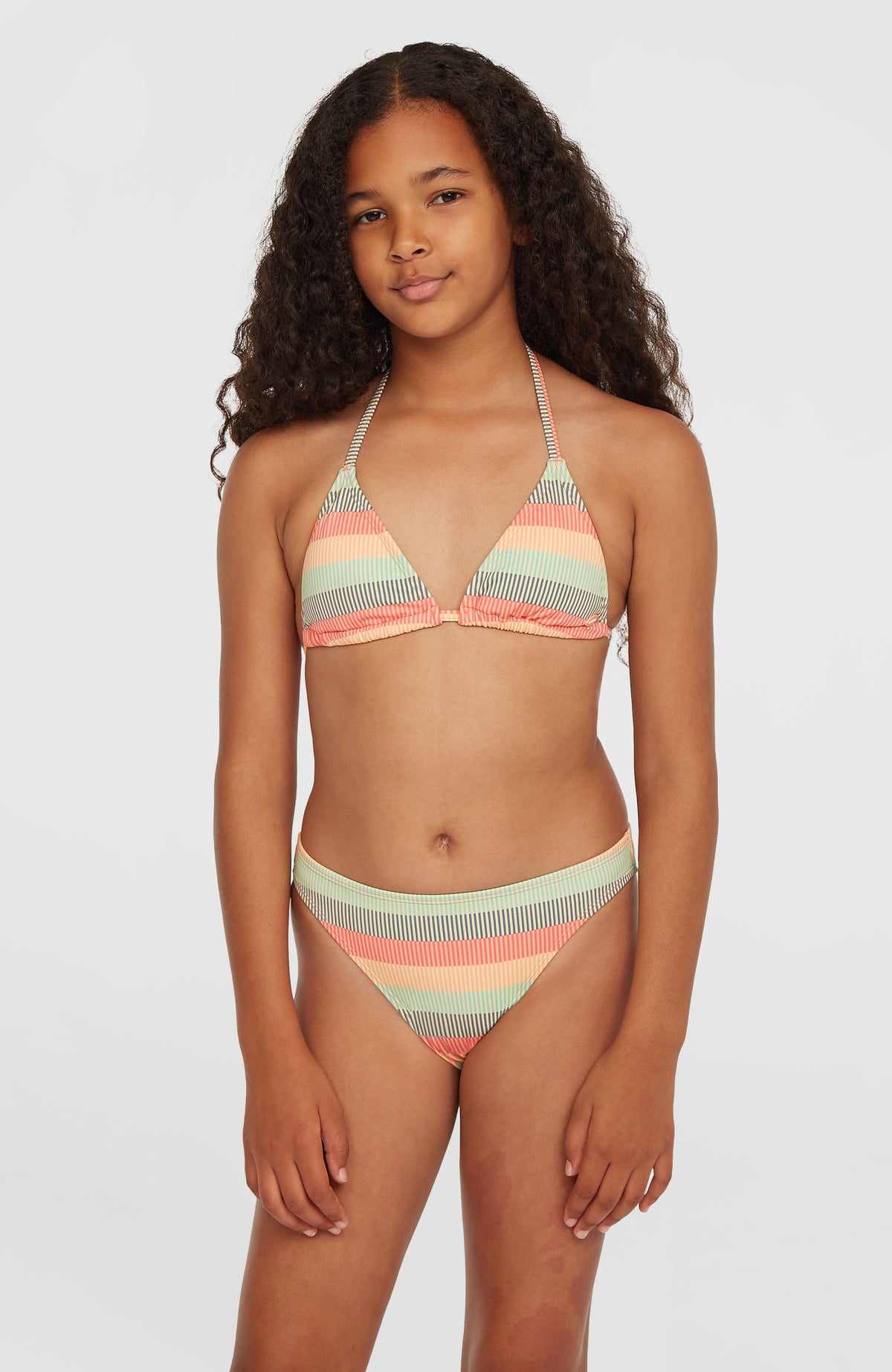 Essentials Triangle Bikini Set | Stipple Stripe