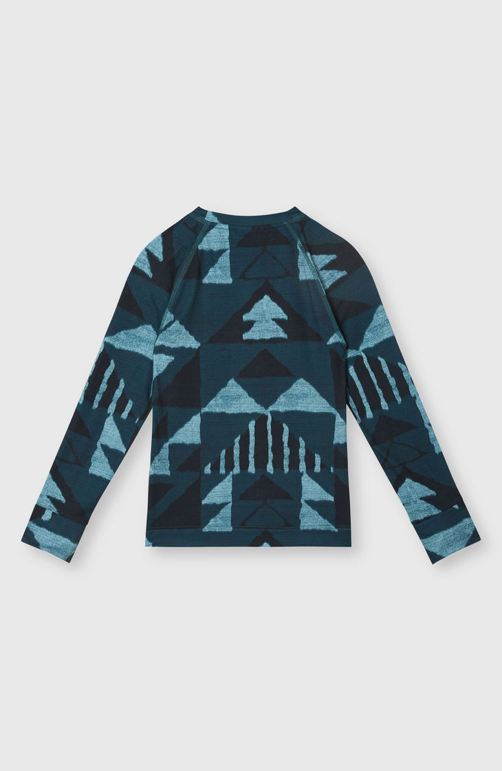 Baselayer Set | Blue Triangle Ikat