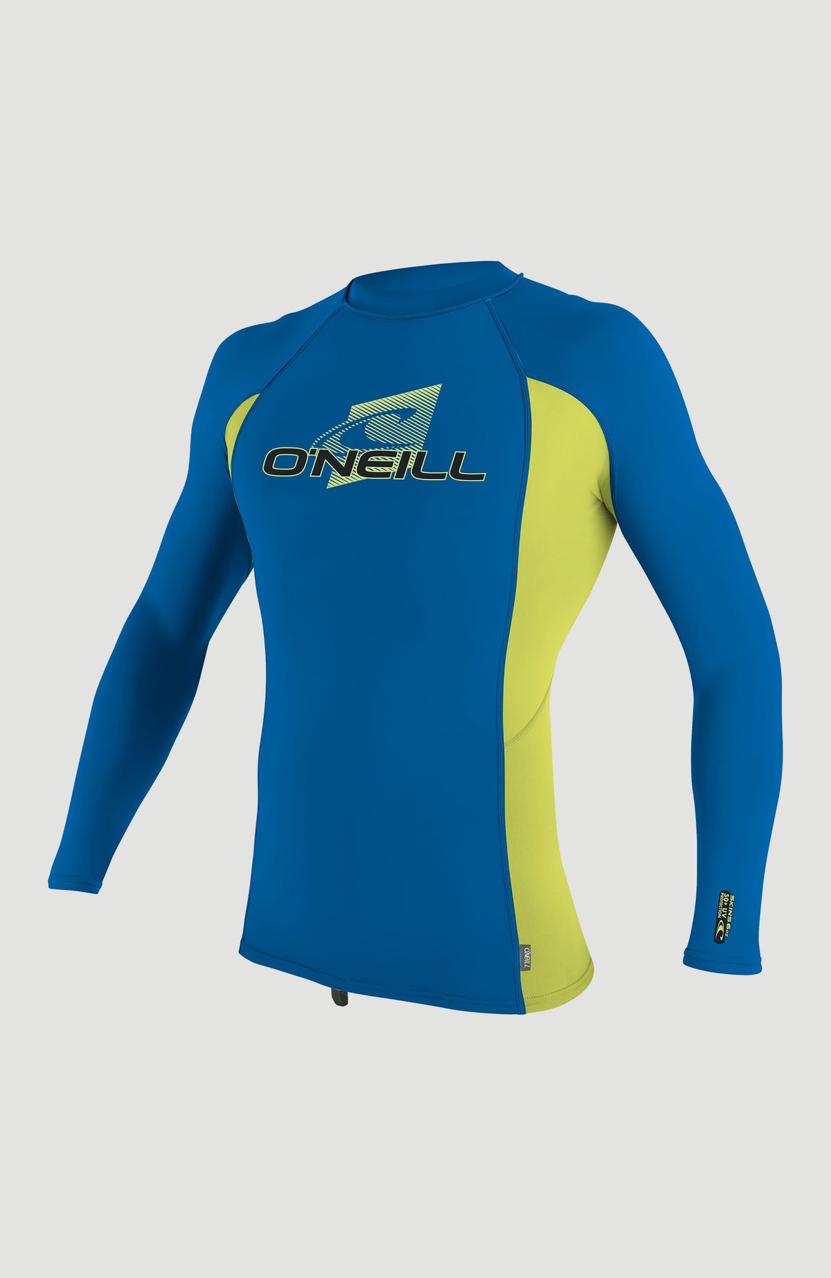 Skins Long Sleeve Crew | OCEAN/ELECTRIC LIME/OCEAN