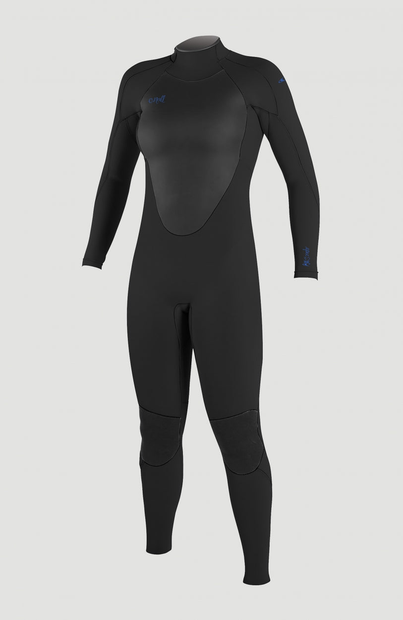 Epic 3/2 Back Zip Full Wetsuit | A05 BLK/BLK/BLK