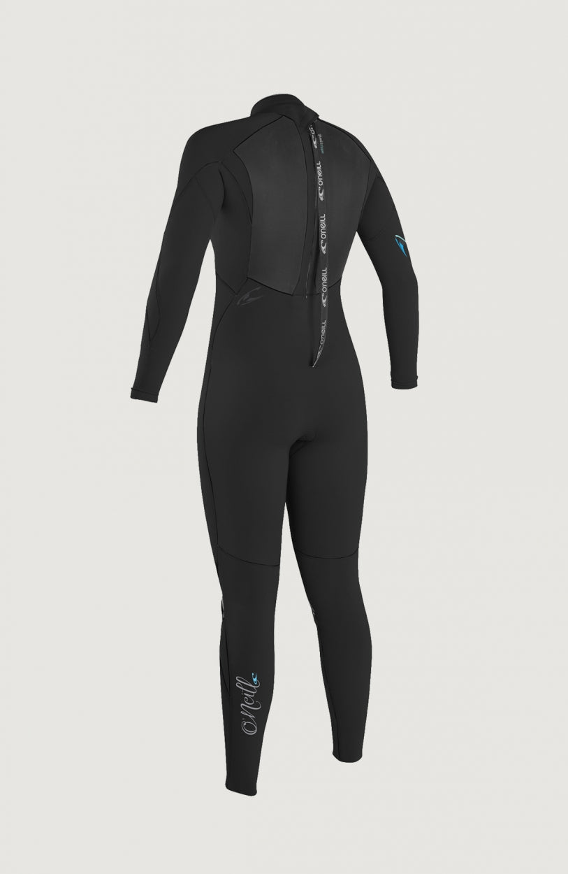 Epic 5/4mm Back Zip Full Wetsuit Womens | A05 BLK/BLK/BLK