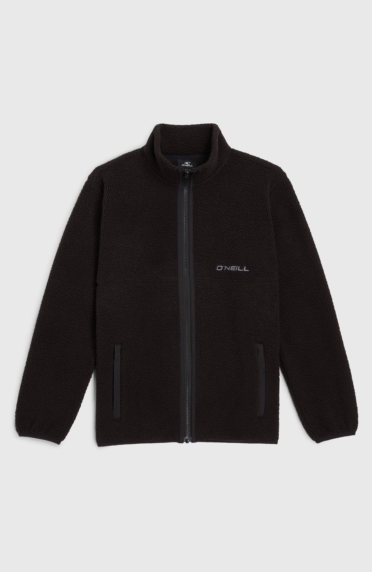 High-Pile Full-Zip Fleece | Black Out