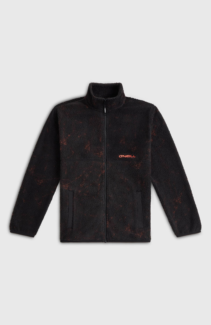 High-Pile Full-Zip Fleece | Black Basalt