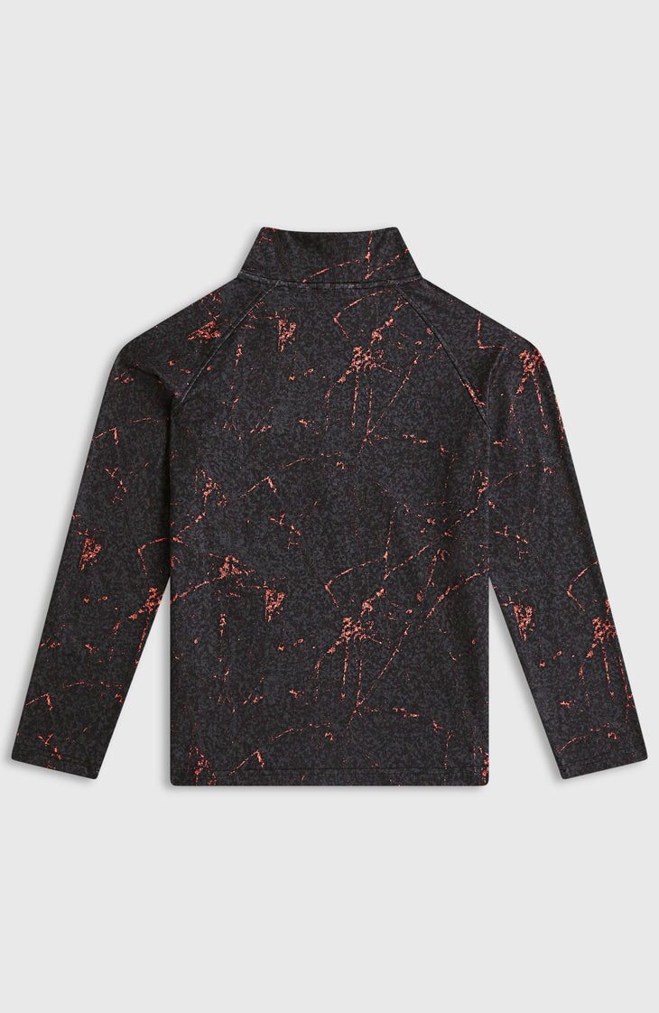 FWC'Cruz Printed Half-Zip Fleece | Black Basalt