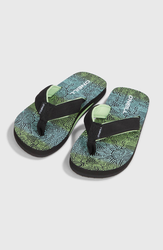 Koosh Graphic Sandals | Blue Gradikat