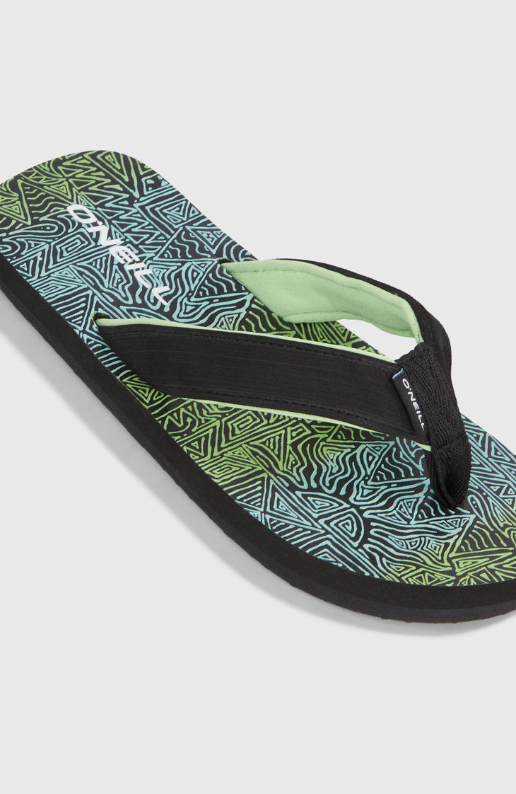 Koosh Graphic Sandals | Blue Gradikat