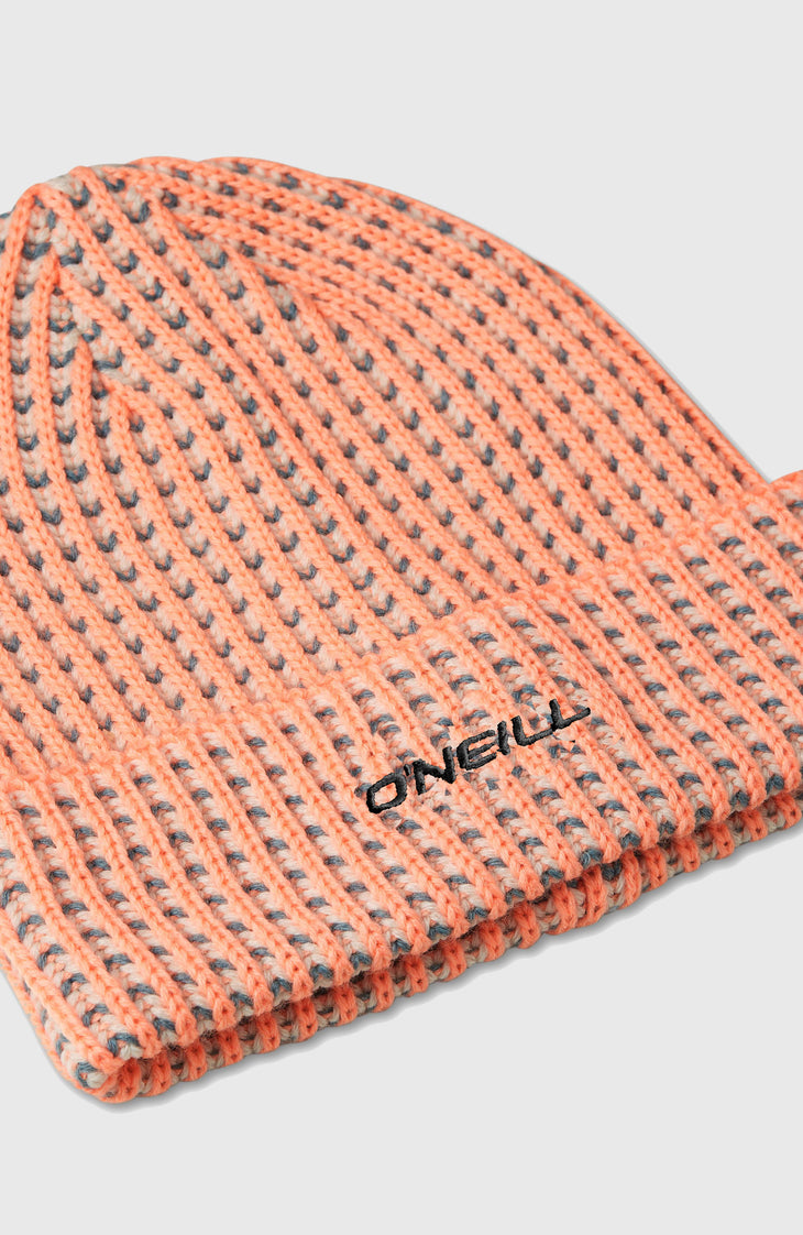 O'Neill Grid Beanie | Funky Peach Colour Block