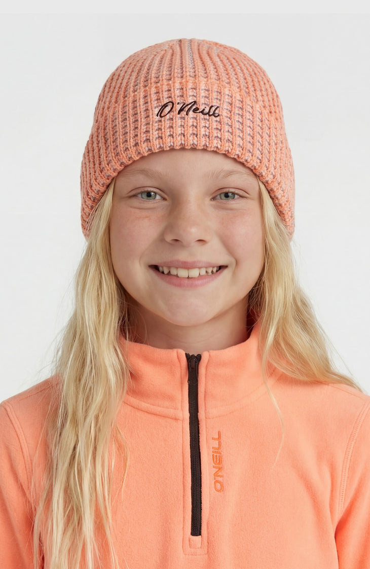 O'Neill Grid Beanie | Funky Peach Colour Block