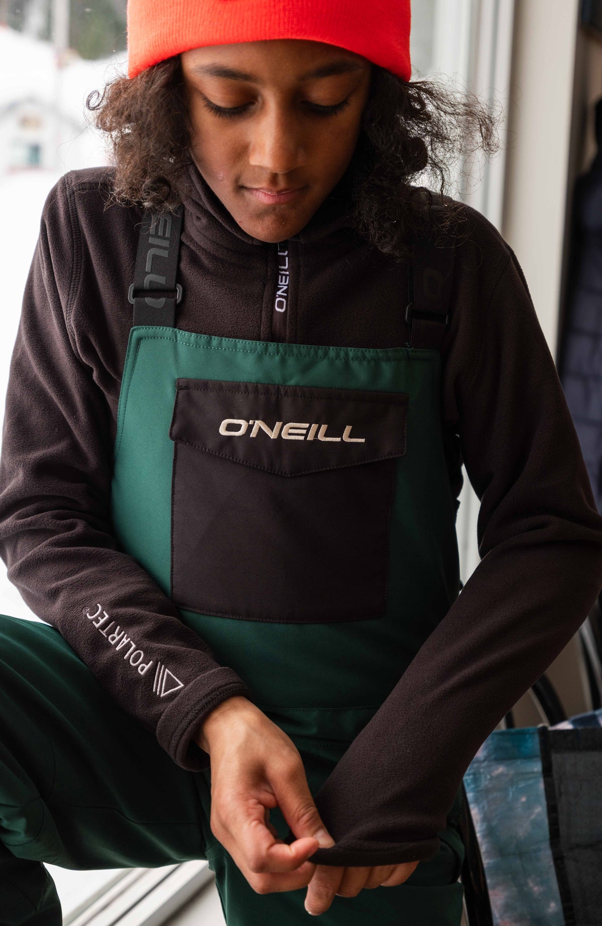 FWC'Cruz Bib Snow Pants | Emerald Envy Colour Block