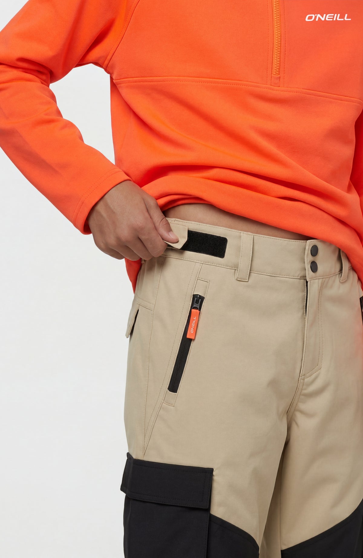 FWC'Cruz Cargo Snow Pants | Olive Blush Colour Block