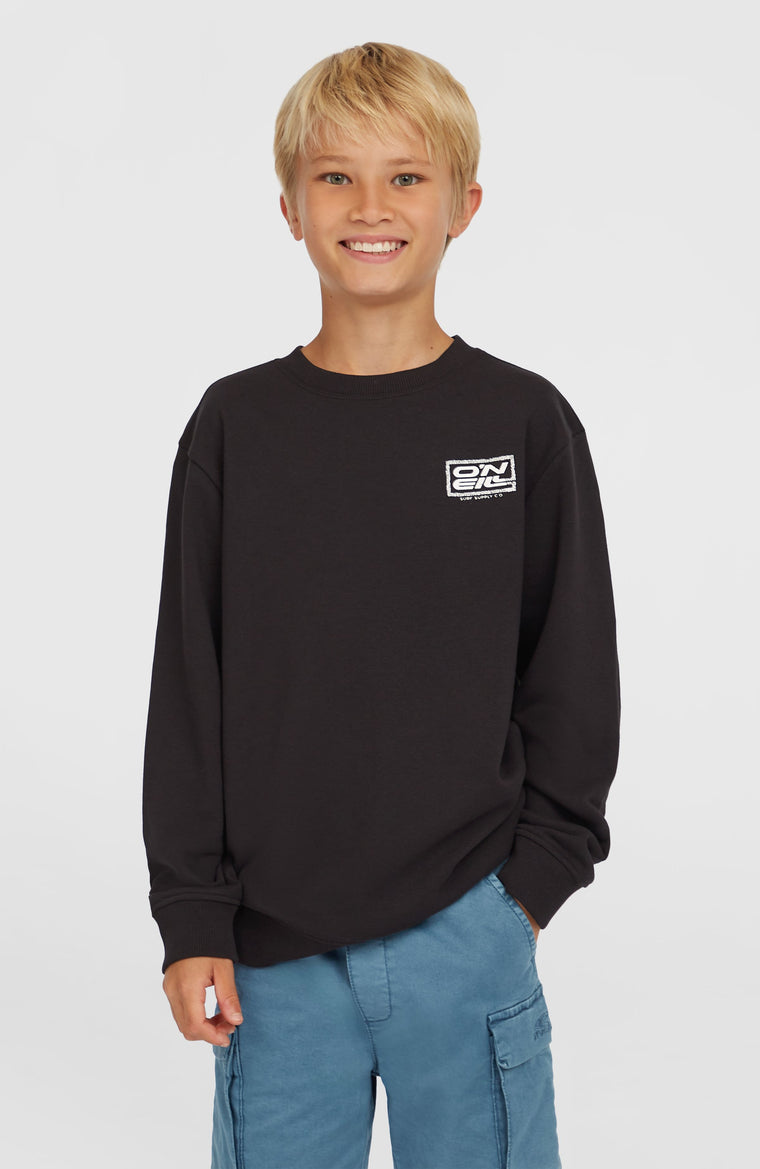 Logo Crew Sweatshirt | Black Out Logo Crew Sweatshirt | Black Out