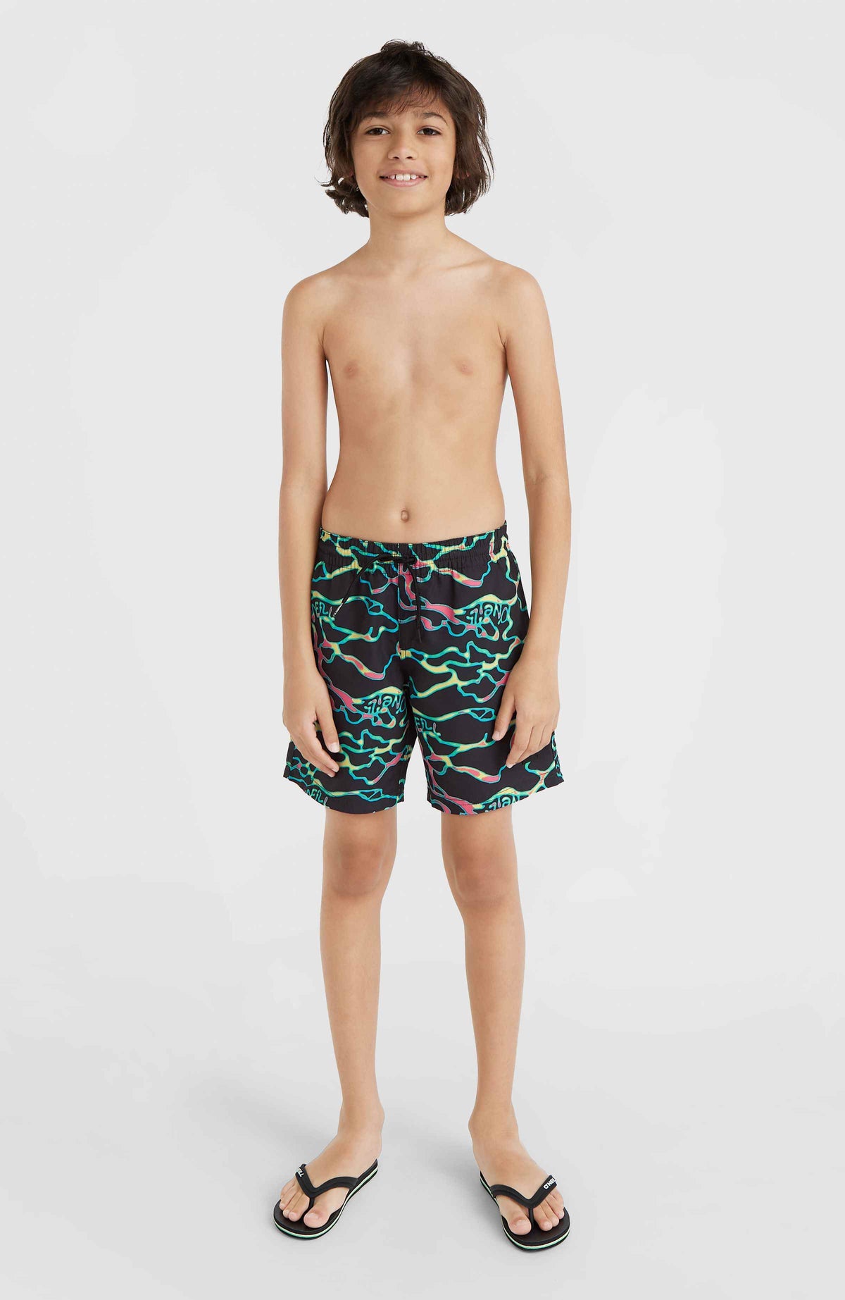 Jack O'Neill Cali Crazy 14'' Swim Shorts | Black Ocean View