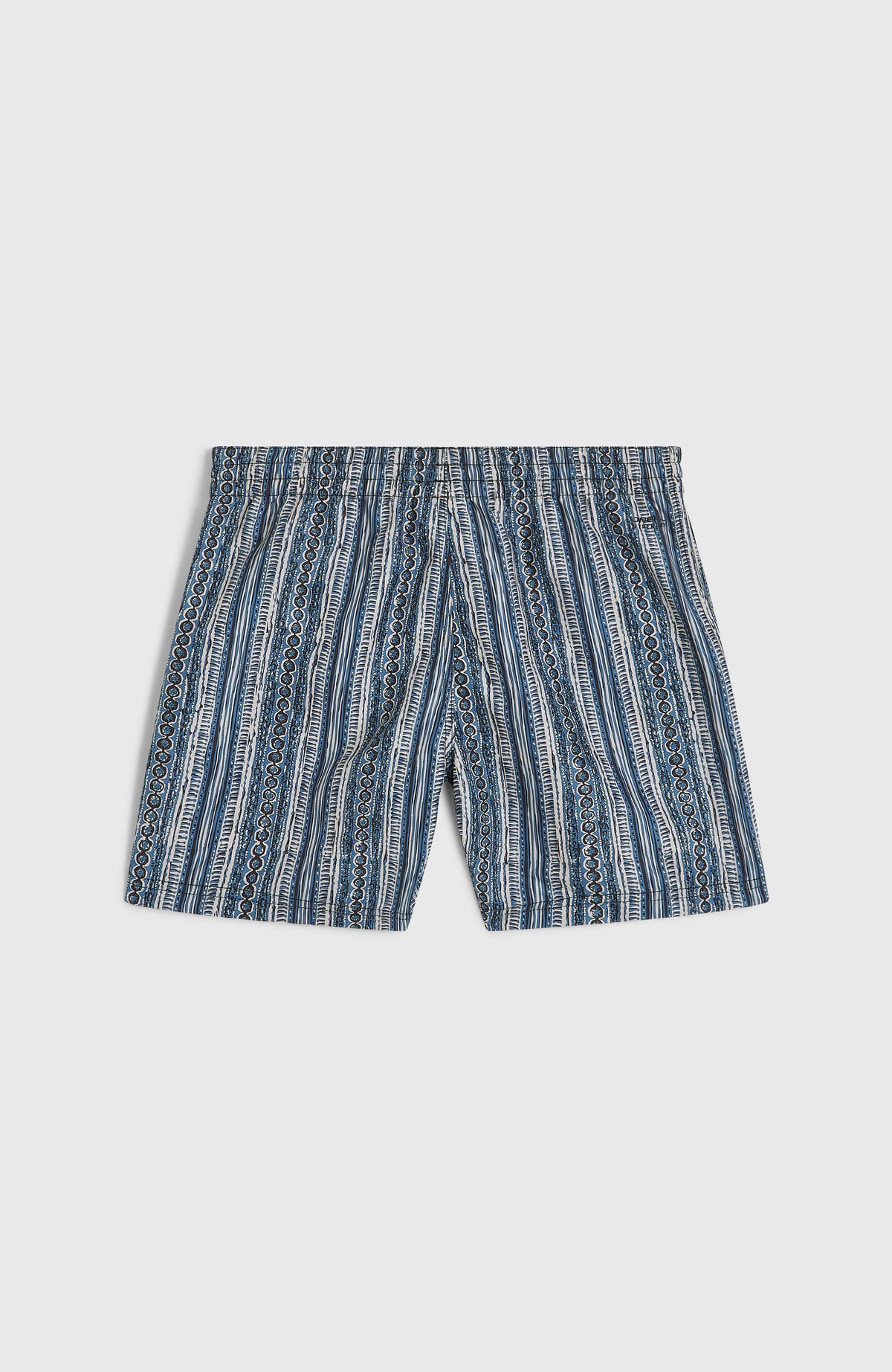 Cali 14'' Swim Shorts | Blue Pressed Lines