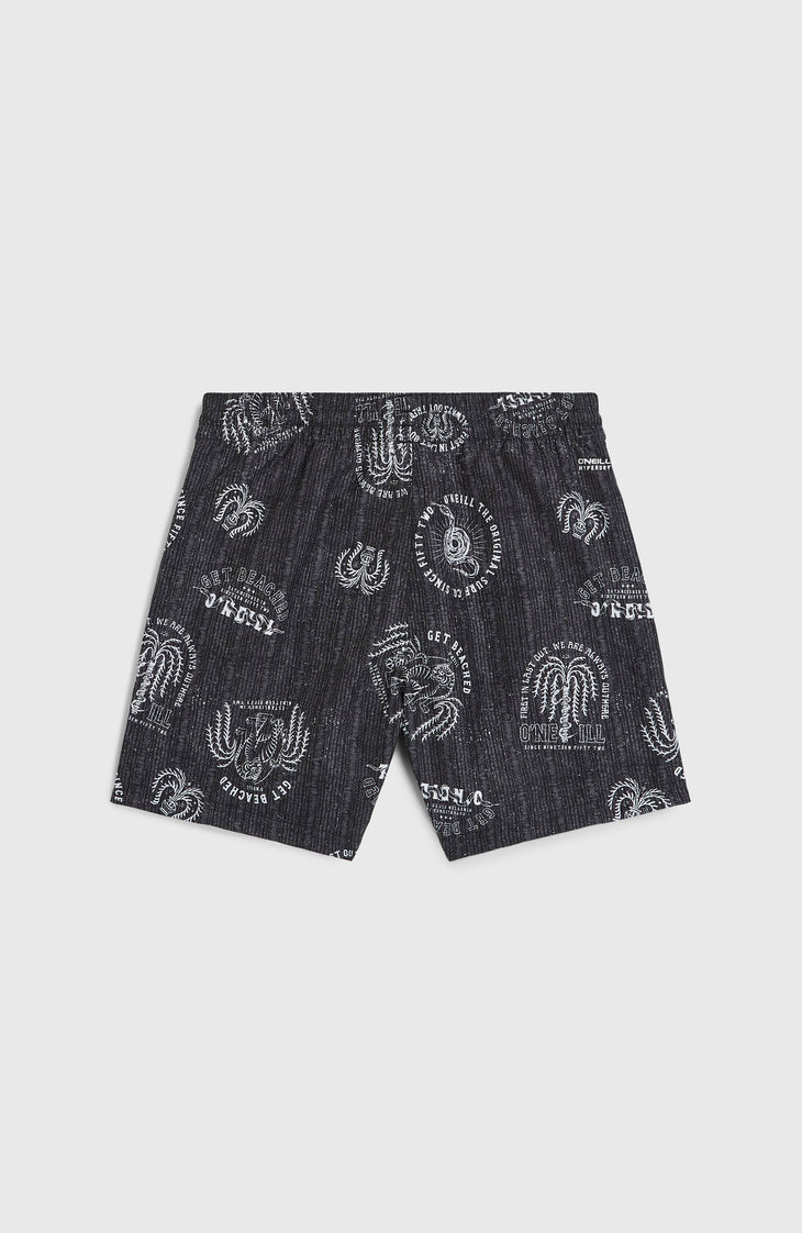 Cali 14'' Swim Shorts | Black Mystical