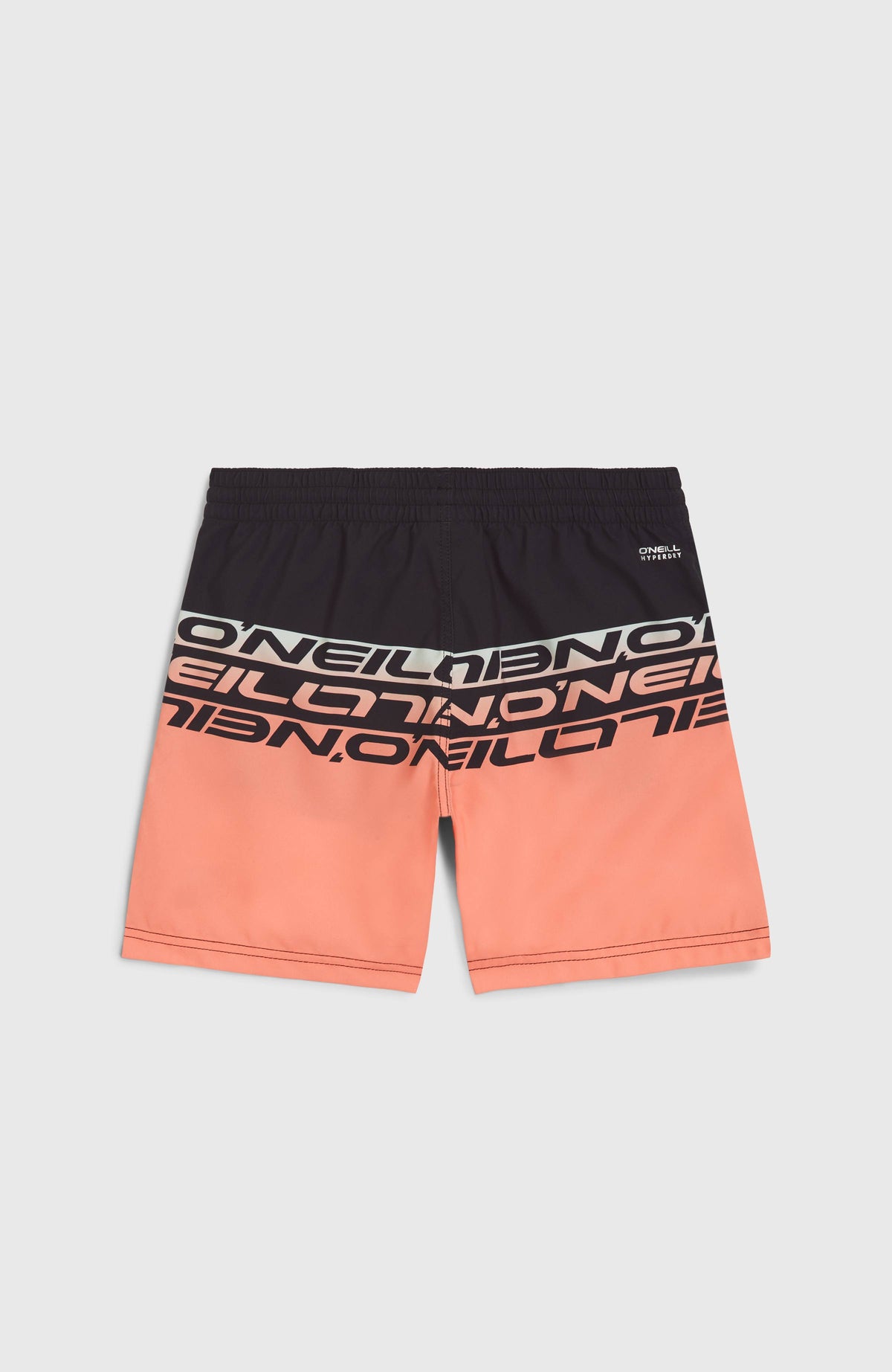 Cali Stripe 14'' Swim Shorts | Coral Upside Down