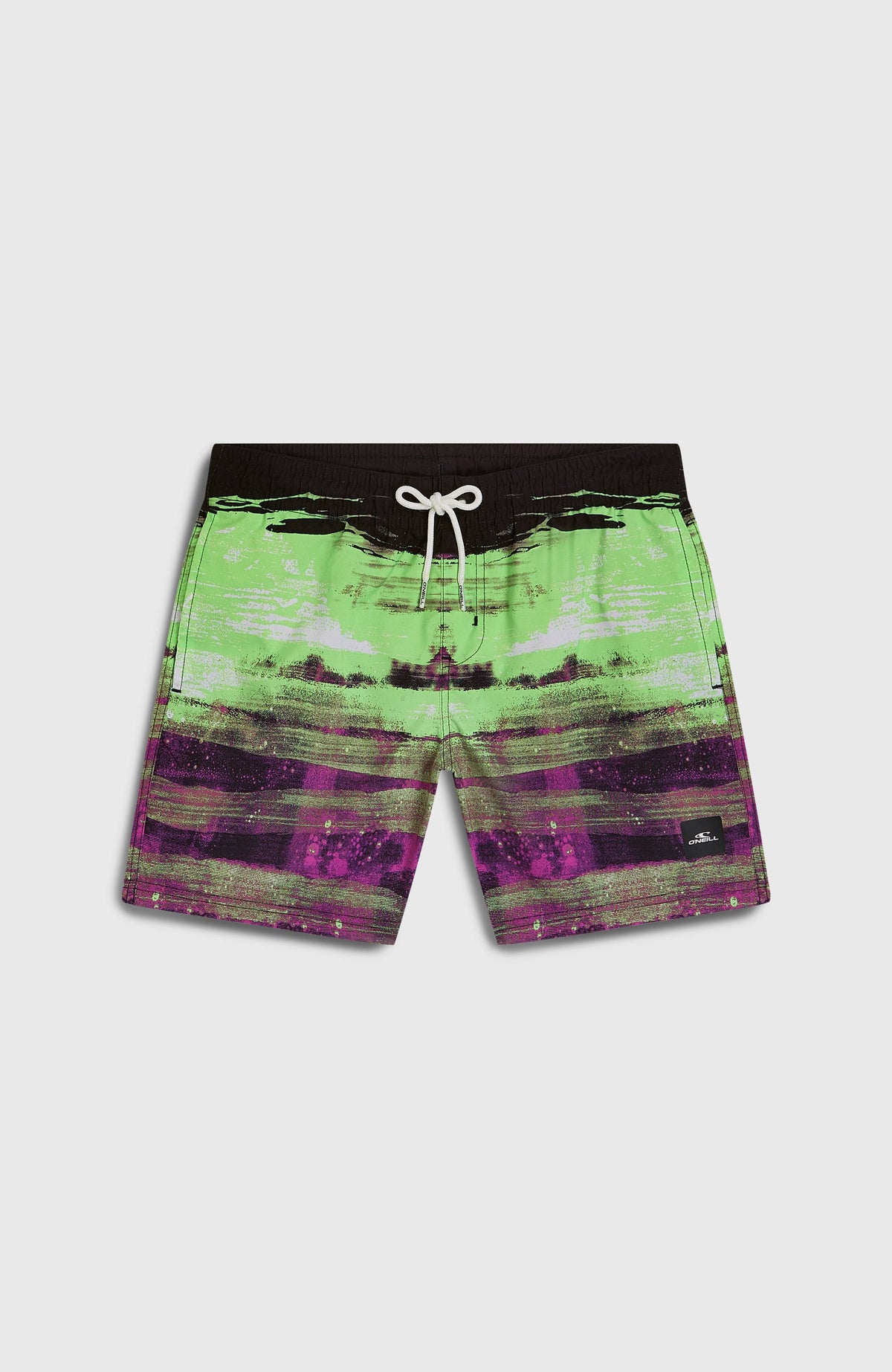 Cali Gradient 14'' Swim Shorts | Black Melted Stripe Boys