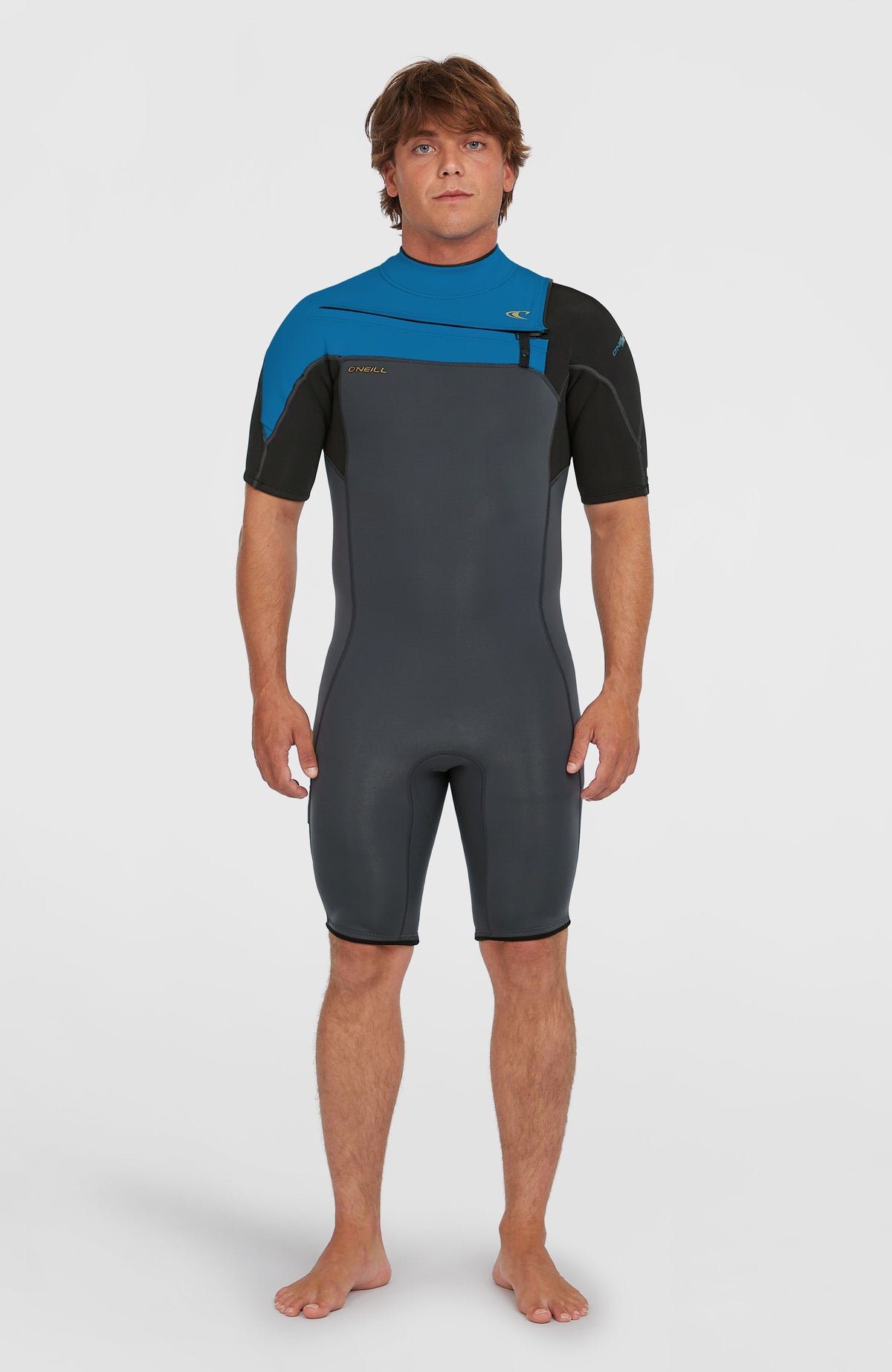 Hammer 2mm Chest Zip Shortsleeve Spring Wetsuit | Grey
