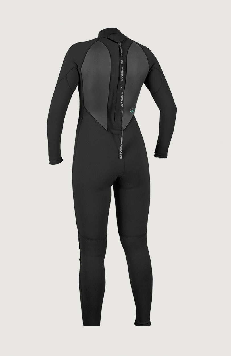 Oneill Youth Bahia 3/2 Wetsuit Full Black Blue Back Zip Size store 14.