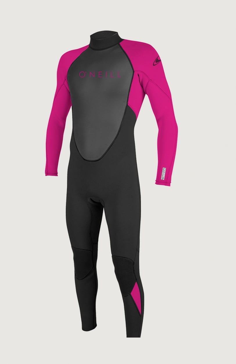 Reactor-2 3/2mm Back Zip Full Wetsuit | BLK/BERRY