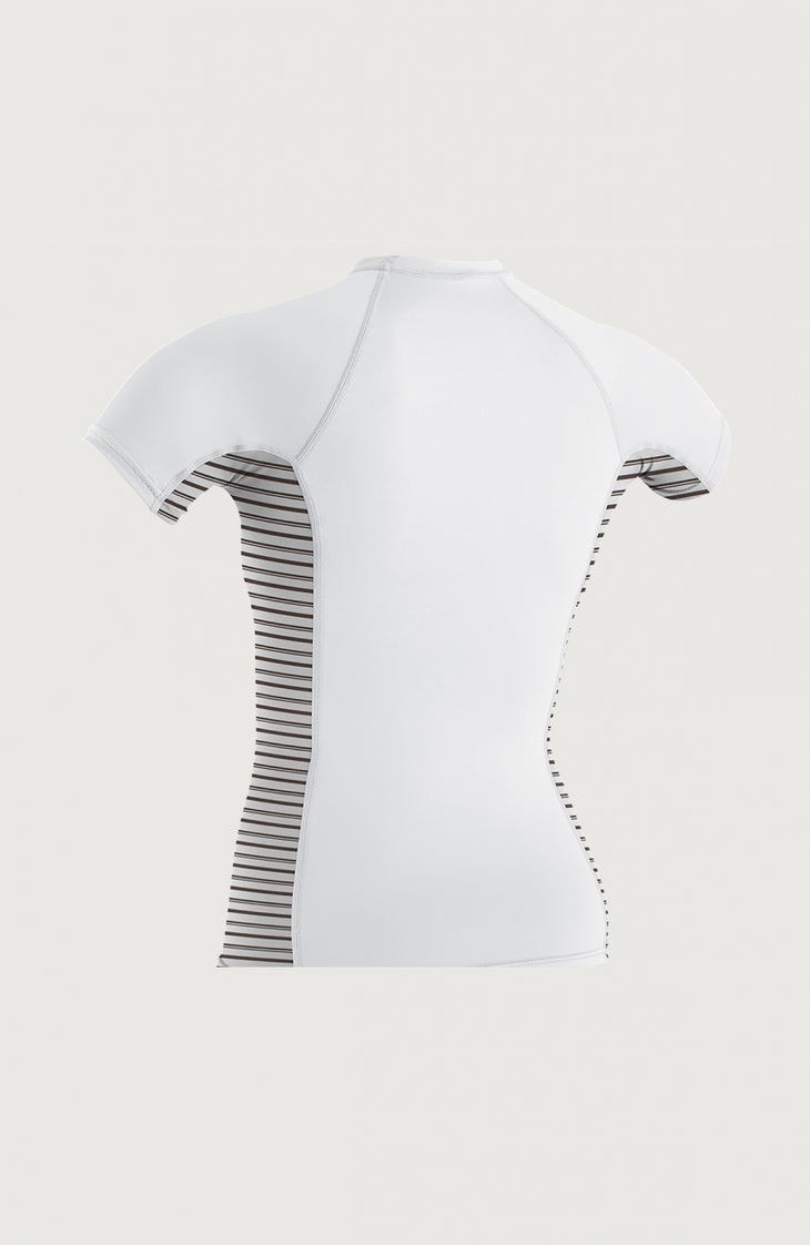 Skins Side Print Short Sleeve Rash Guard | Black