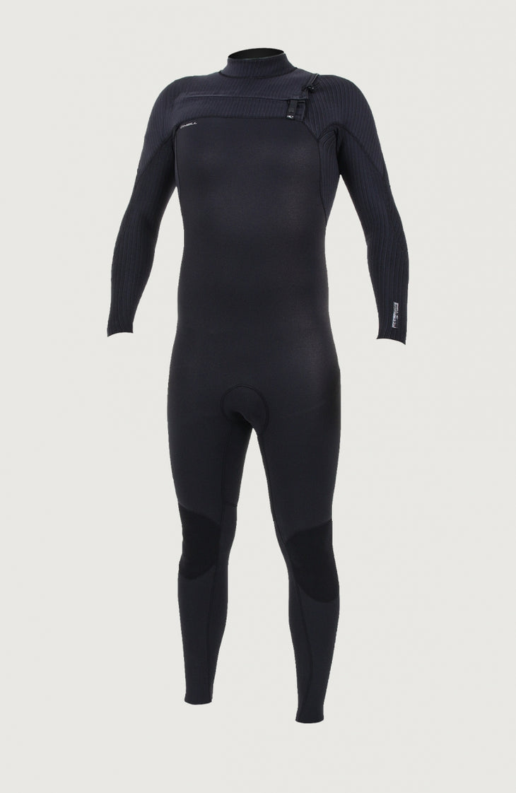 Hyperfreak Plus 3/2mm Chest Zip Full Wetsuit | BLACK/BLACK