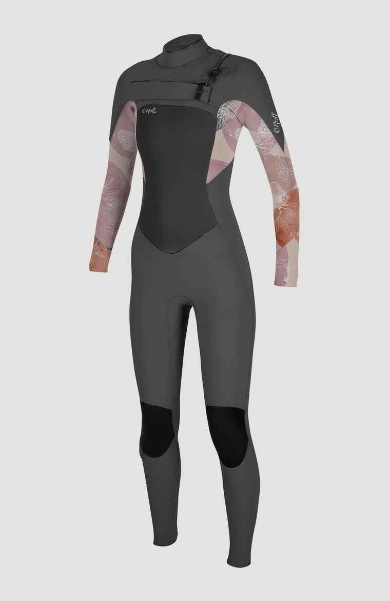Epic 4/3mm Chest Zip Full Wetsuit | GRAPHITE/DESERT BLOOM Epic 4/3mm Chest Zip Full Wetsuit | GRAPHITE/DESERT BLOOM
