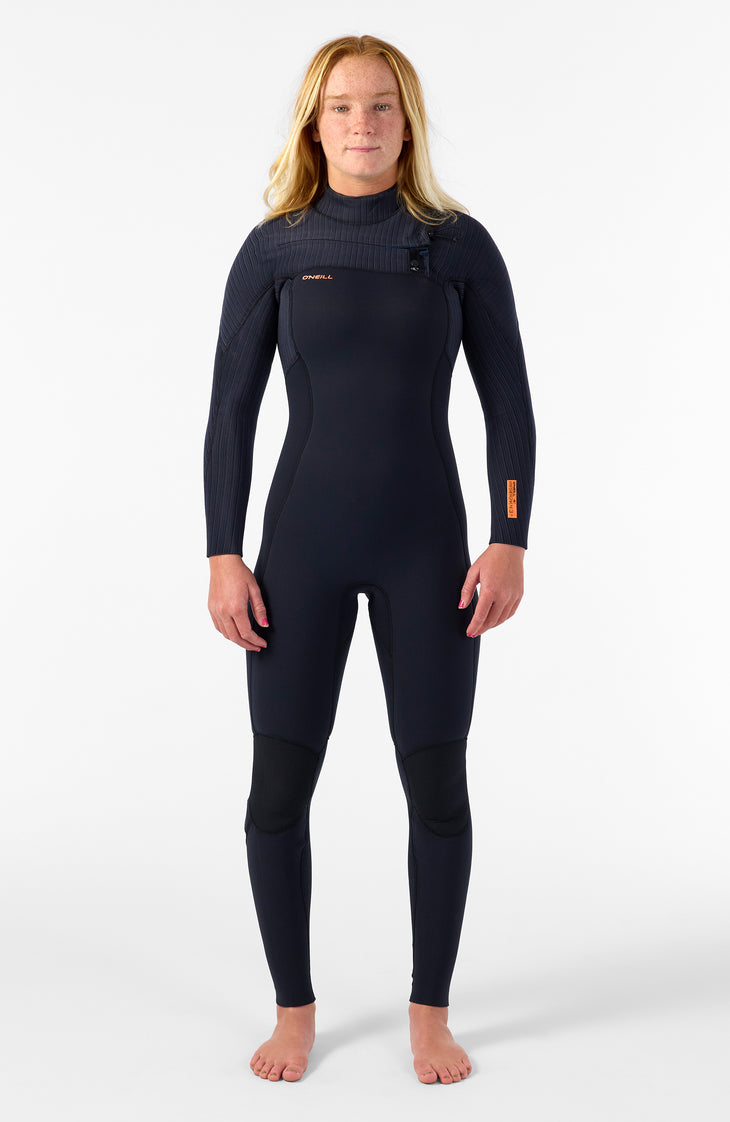 Hyperfreak Plus 5/4mm Chest Zip Full Wetsuit | BLACK/BLACK