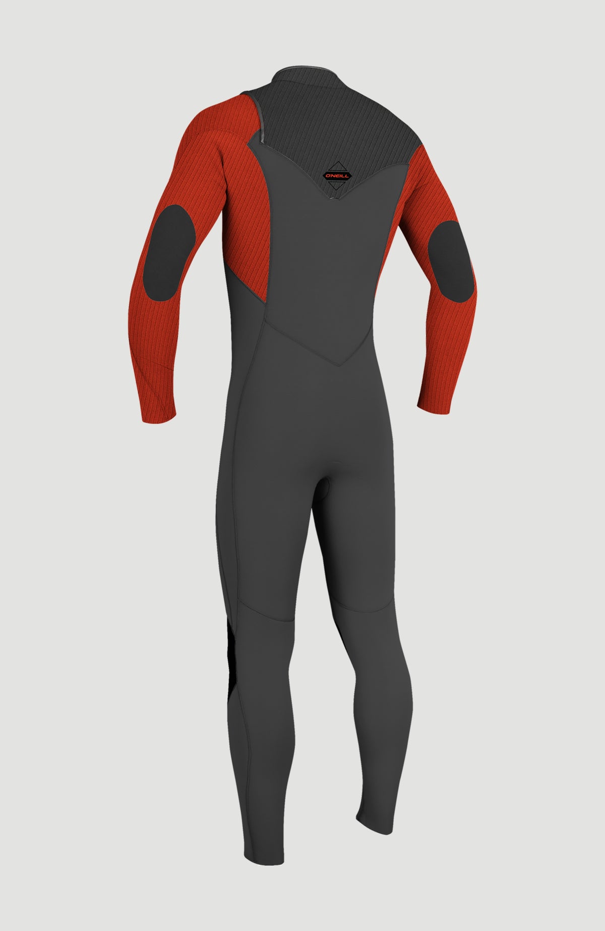 Hyperfreak Plus 5/4mm Chest Zip Full Wetsuit | RAVEN/RAVEN/FIRE RED