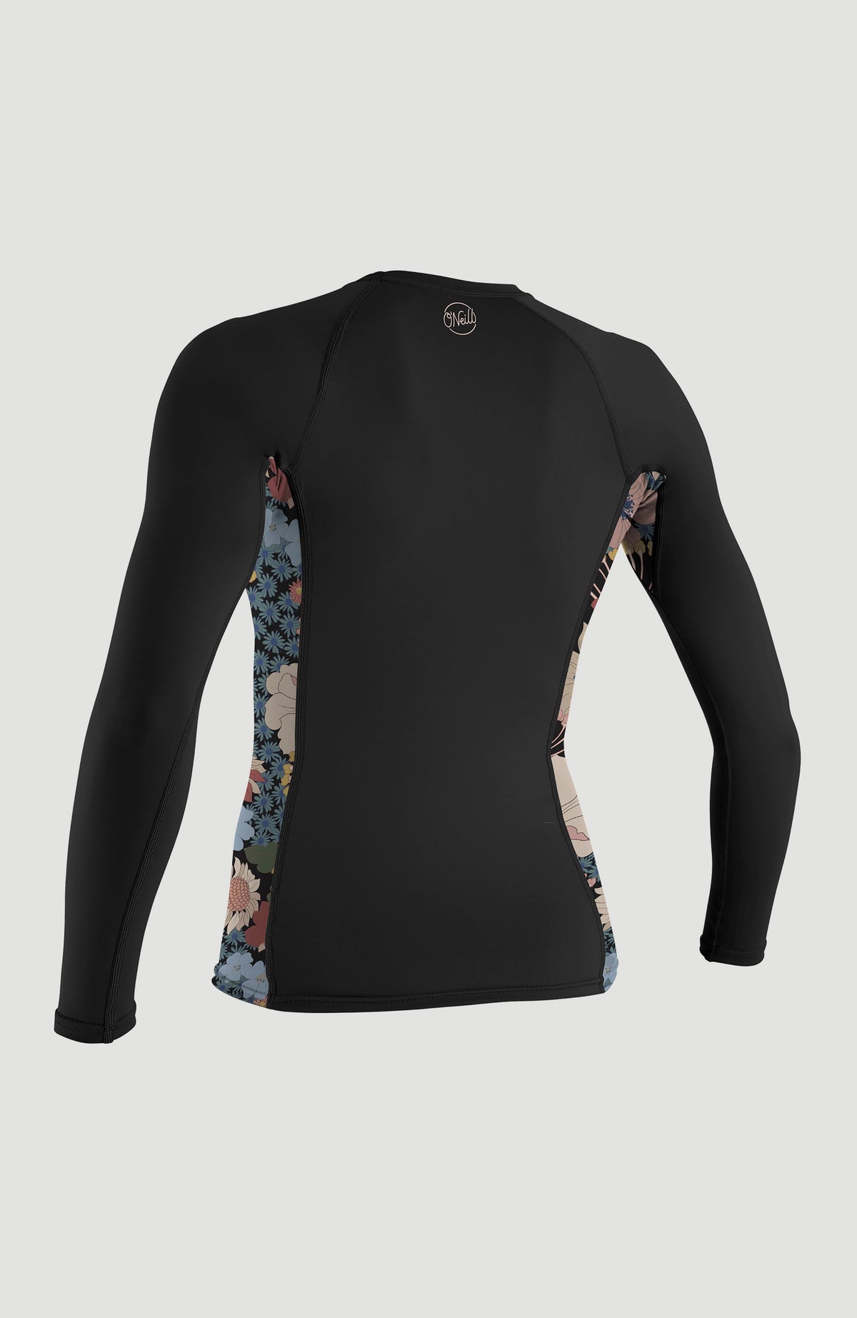 Side Print Long Sleeve Rash Guard | BLACK/TWIGGY