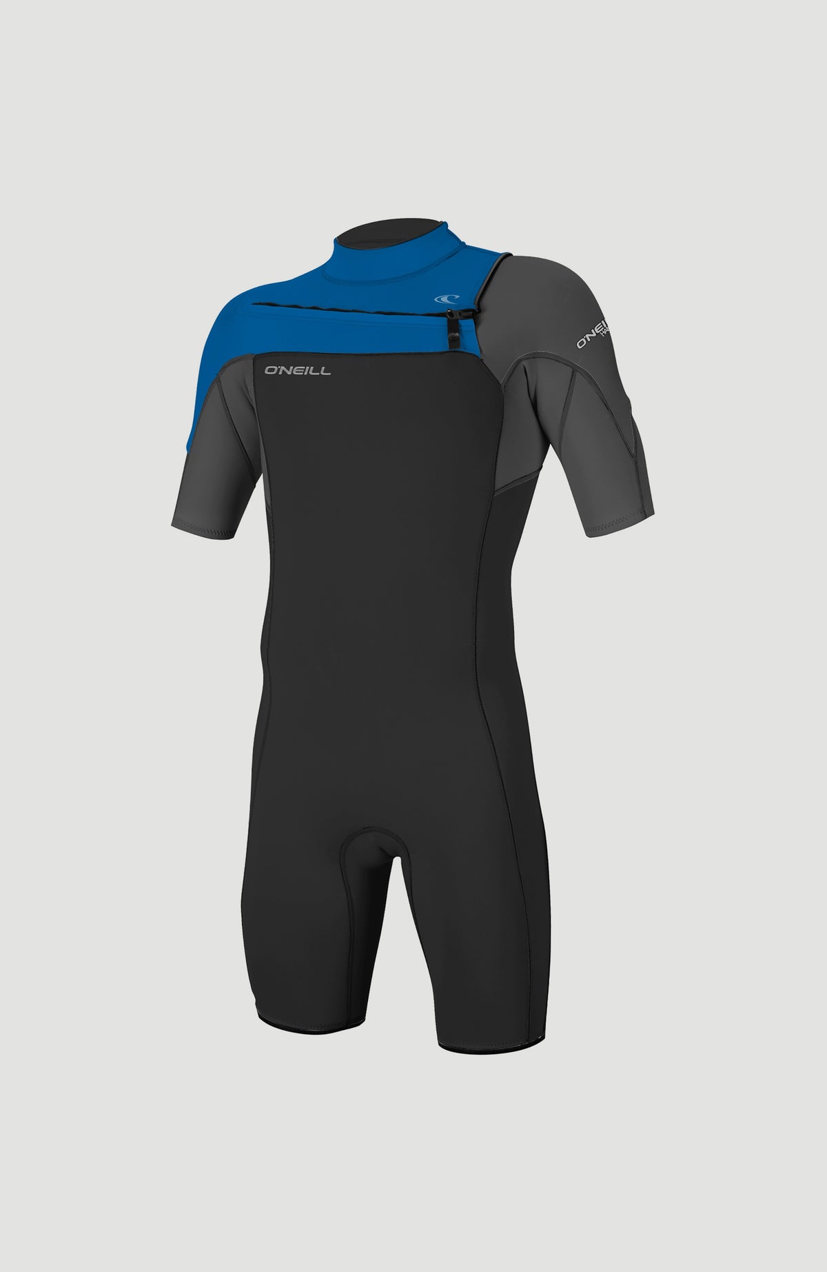 Hammer 2mm Chest Zip Shortsleeve Spring Wetsuit | BLK/GRAPH/OCEAN