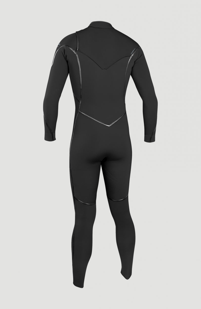 Psycho One 4/3mm Chest Zip Full Wetsuit | BLACK/BLACK