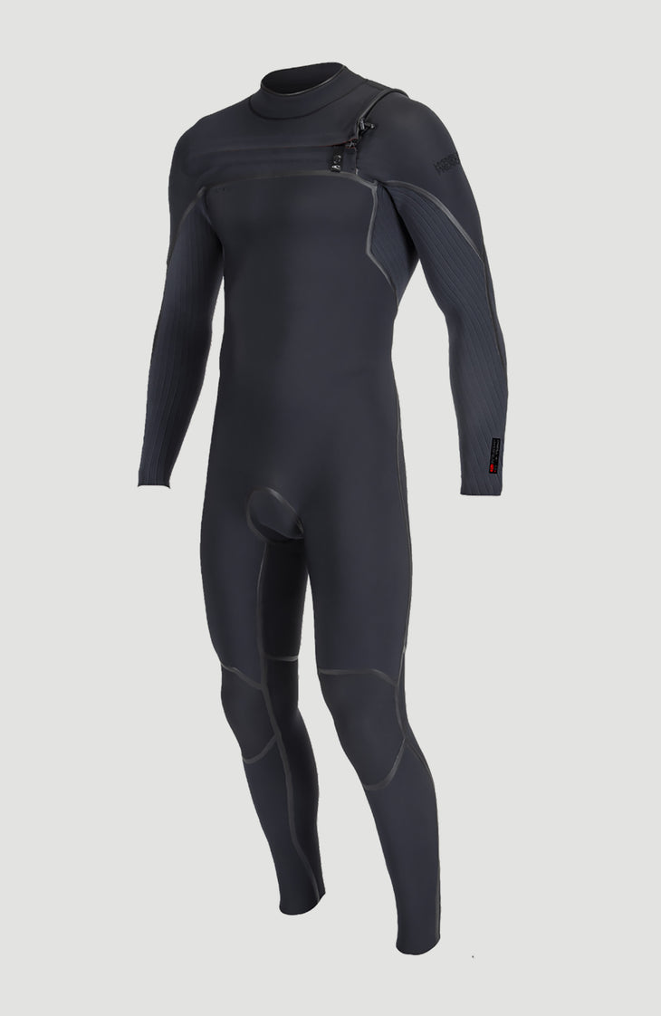Hyperfreak Fire 4/3mm Chest Zip Full Wetsuit | BLACK/BLACK