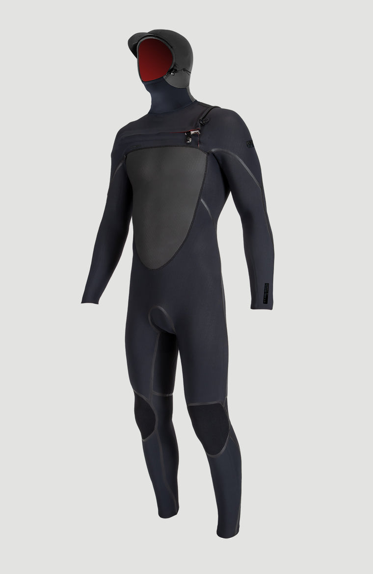Psycho Tech 6/4mm Chest Zip Full Wetsuit with Hood | BLACK/BLACK Psycho Tech 6/4mm Chest Zip Full Wetsuit with Hood | BLACK/BLACK