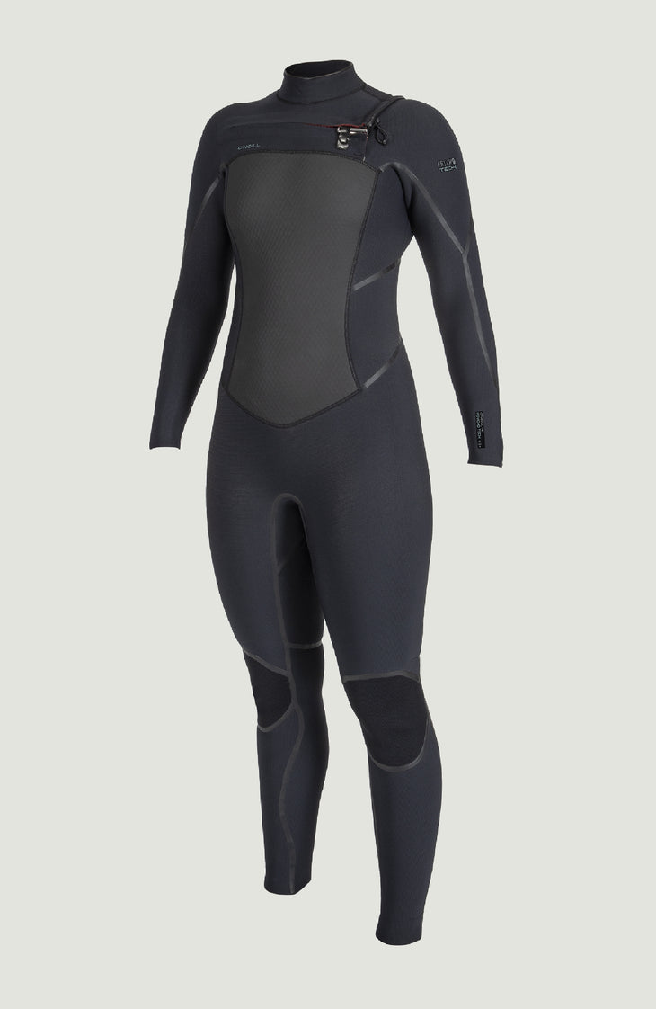 Psycho Tech 5/4mm Chest Zip Full Wetsuit | BLACK/BLACK