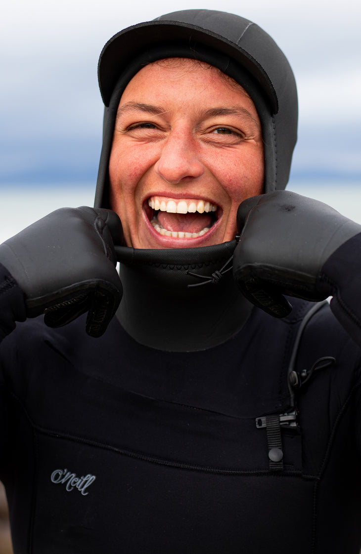 Epic 6/4 Chest Zip Wetsuit with Hood | A05 BLK/BLK/BLK