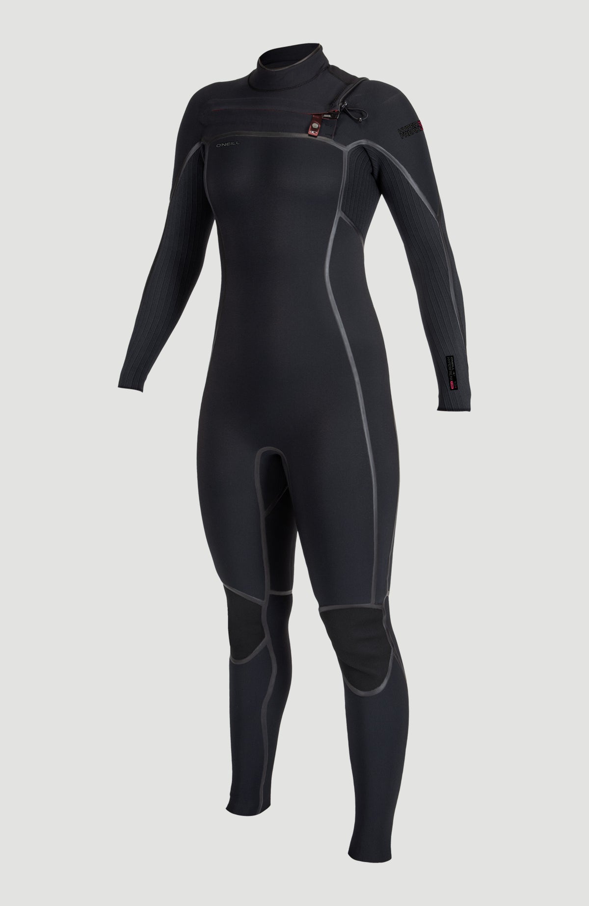 Hyperfreak Fire 5/4+mm Chest Zip Full Wetsuit | BLACK/BLACK
