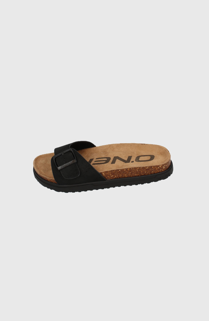 Solana Slider Sandals | Black