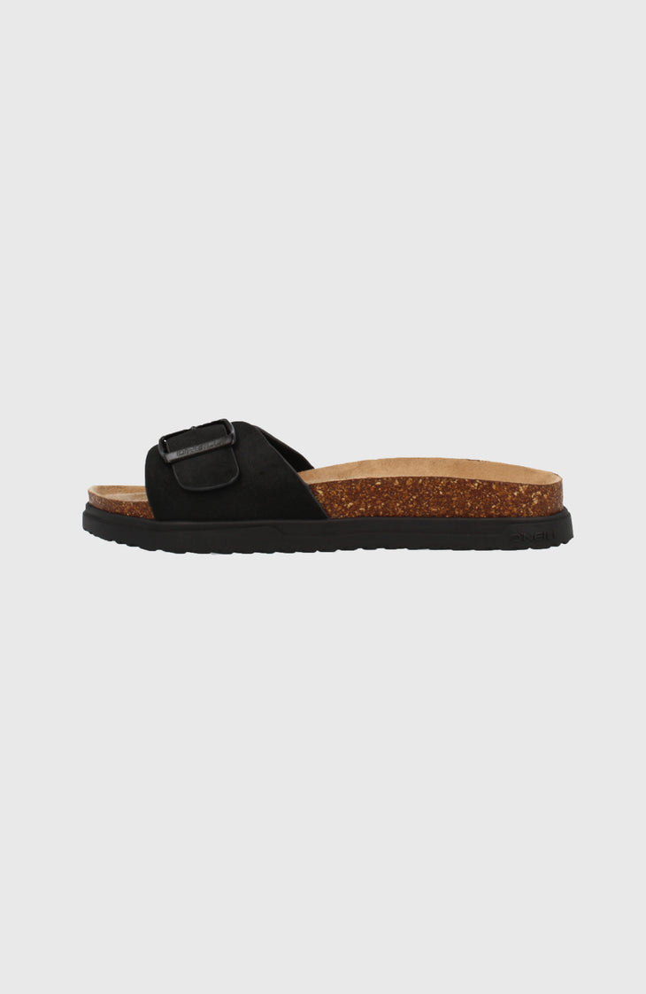 Solana Slider Sandals | Black