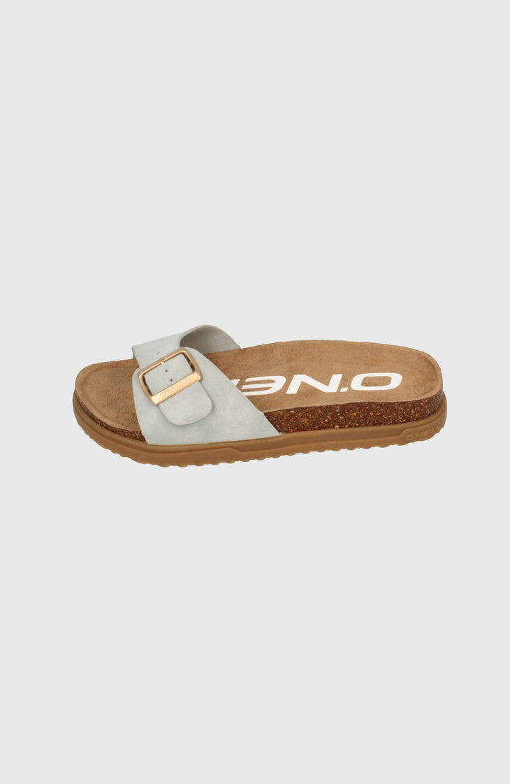 Solana Slider Sandals | FROSTY GREEN