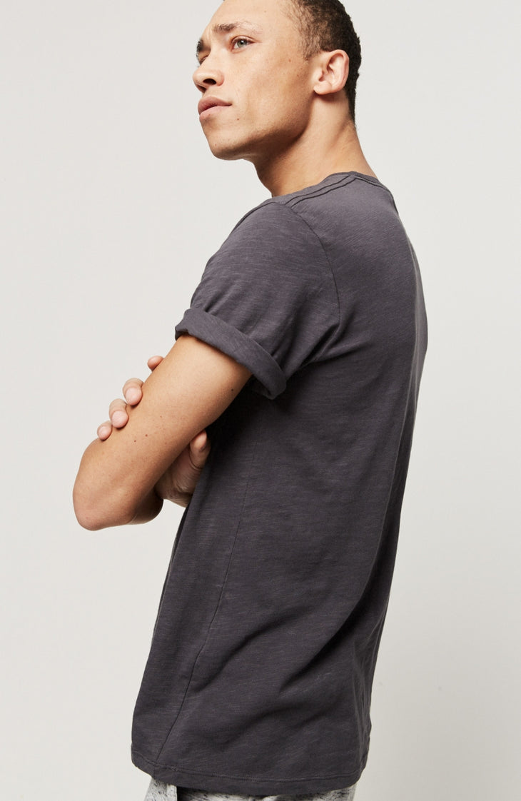 Jack's Base Regular Fit Crew T-Shirt | Asphalt - A