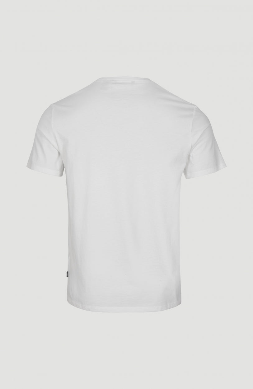 Triple Stack T-Shirt | Powder White