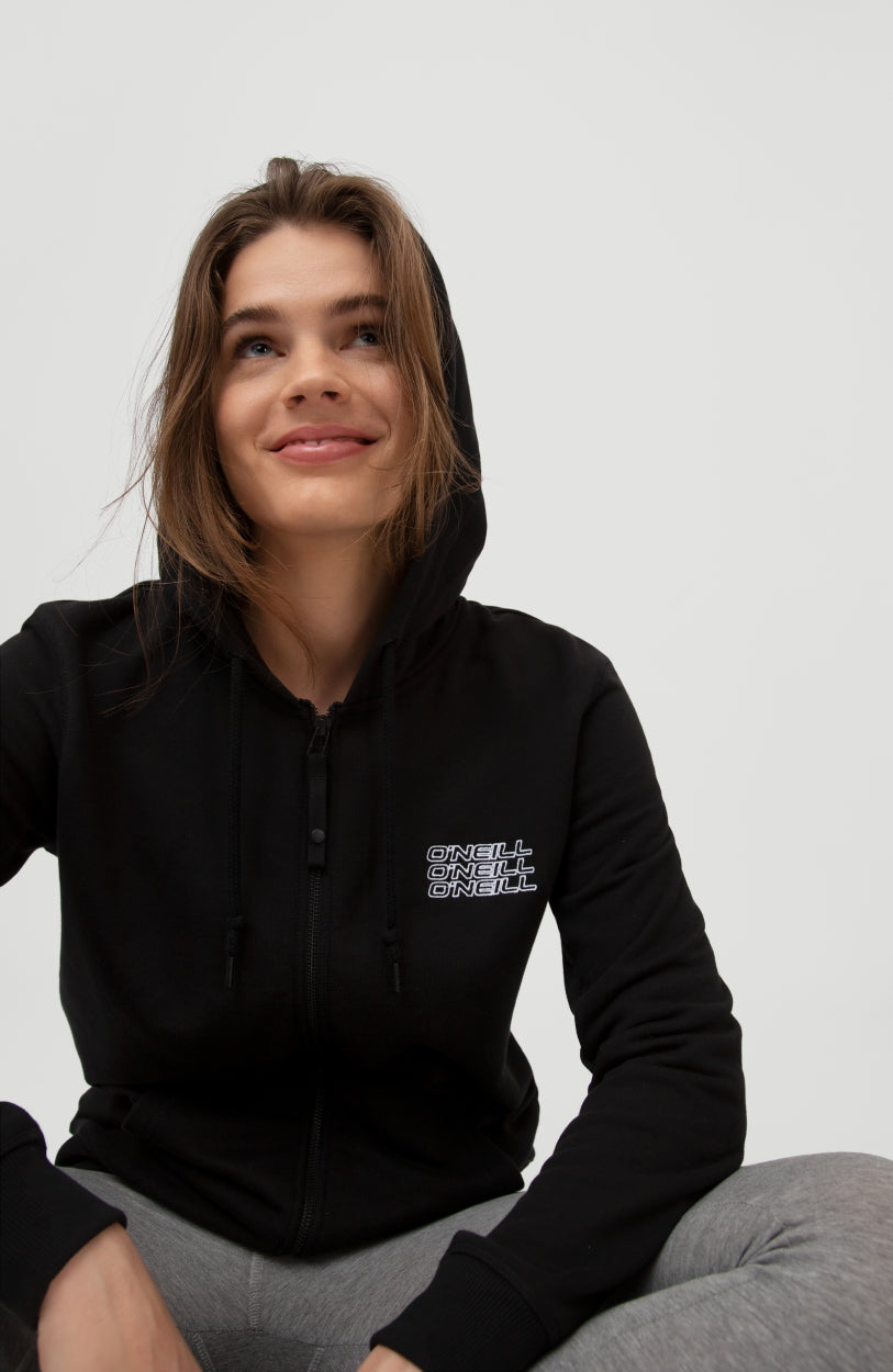 Triple Stack Full Zip Hoodie | BlackOut - A