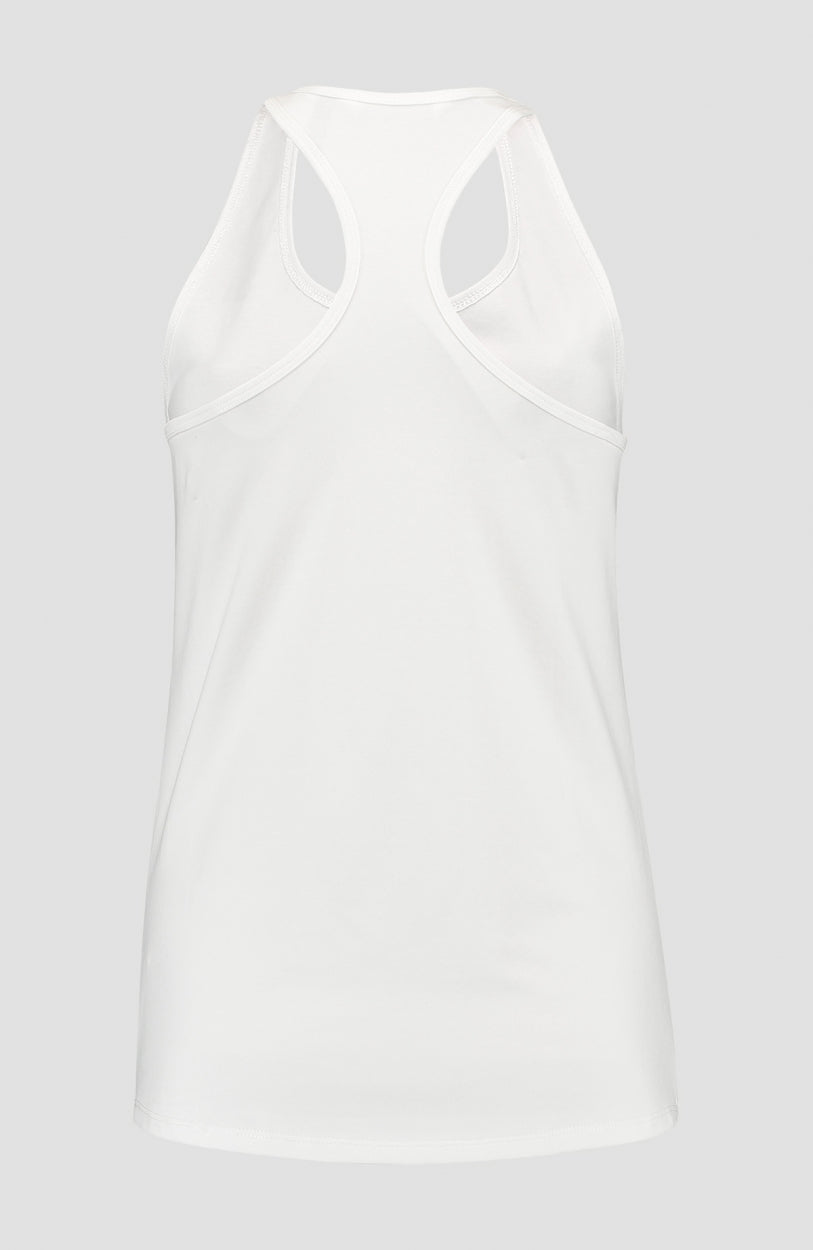 Triple Stack Racer Tanktop | Powder White