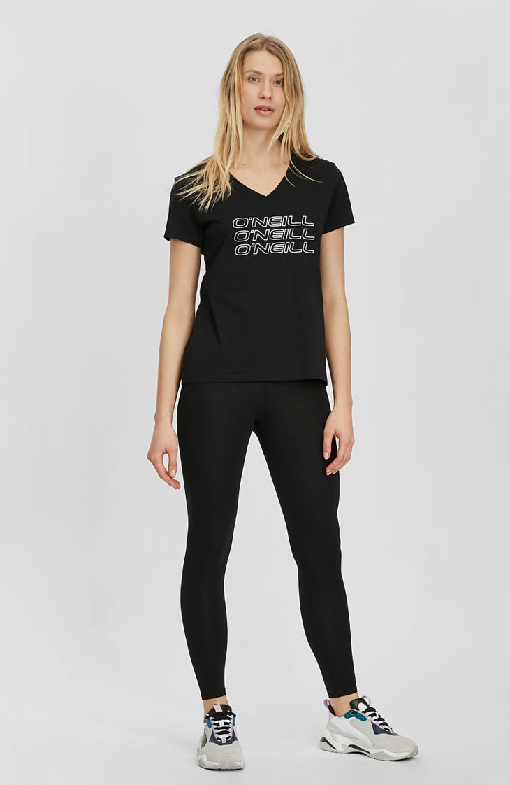 Triple Stack V-Neck T-Shirt | BlackOut - A