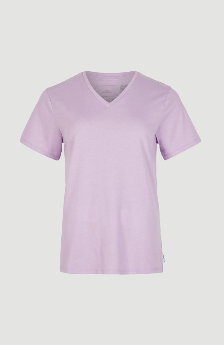 Essentials V-Neck T-Shirt | Purple Rose