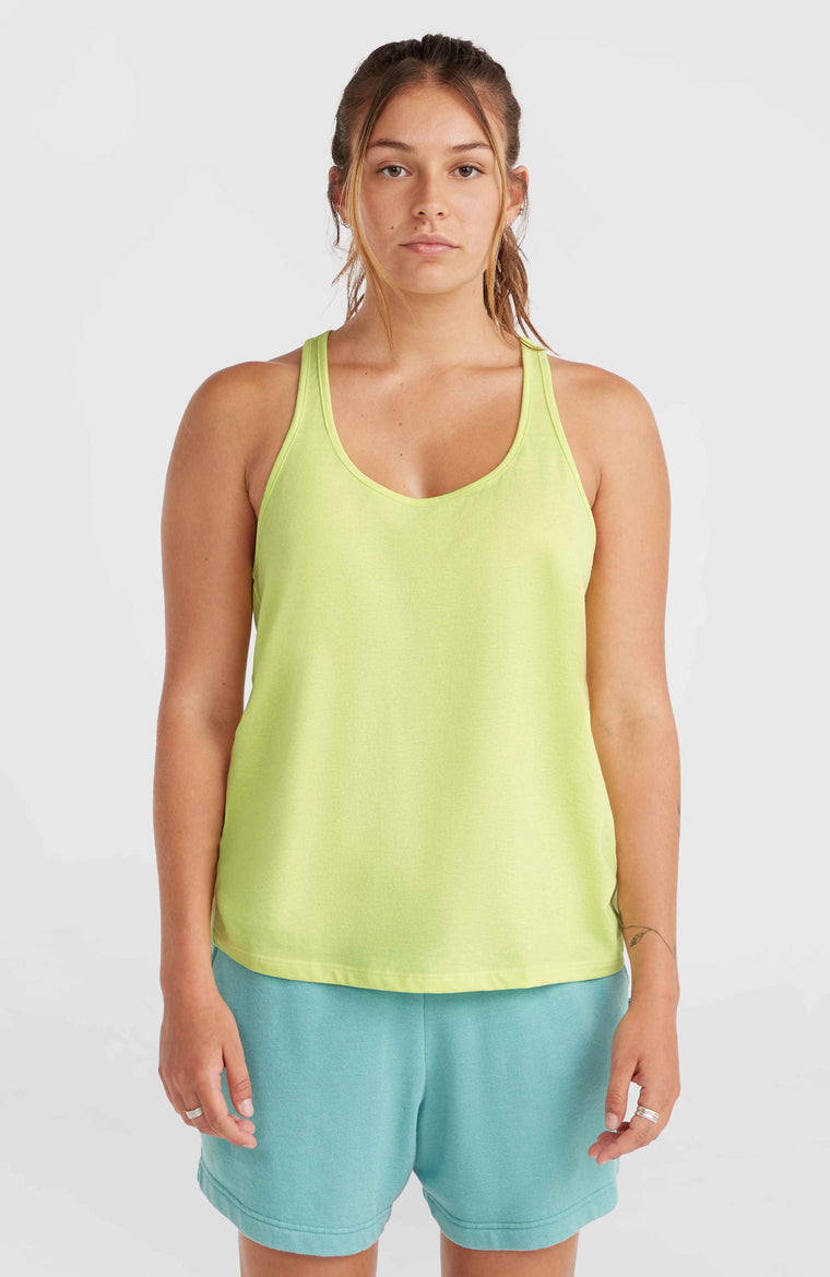 Essentials Racer Back Tanktop | Sunny Lime Essentials Racer Back Tanktop | Sunny Lime