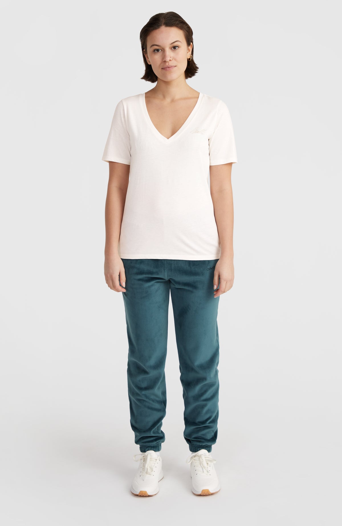 Essentials V-Neck T-Shirt | Snow White