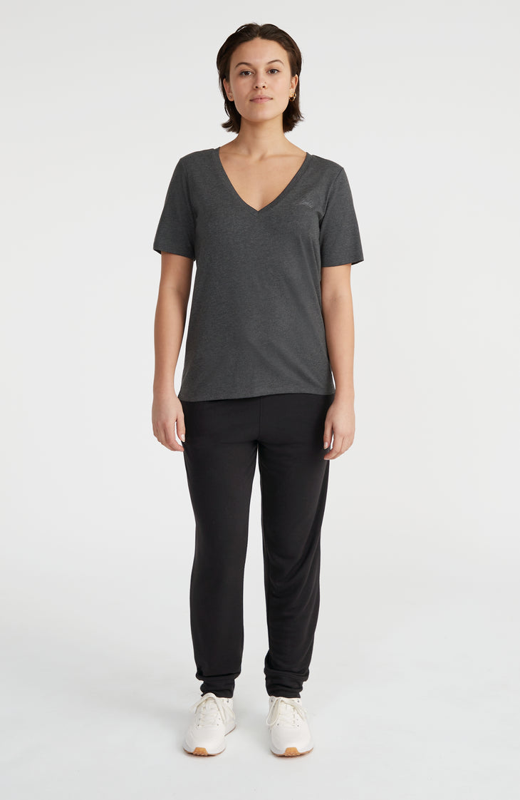 Essentials V-Neck T-Shirt | Black Out