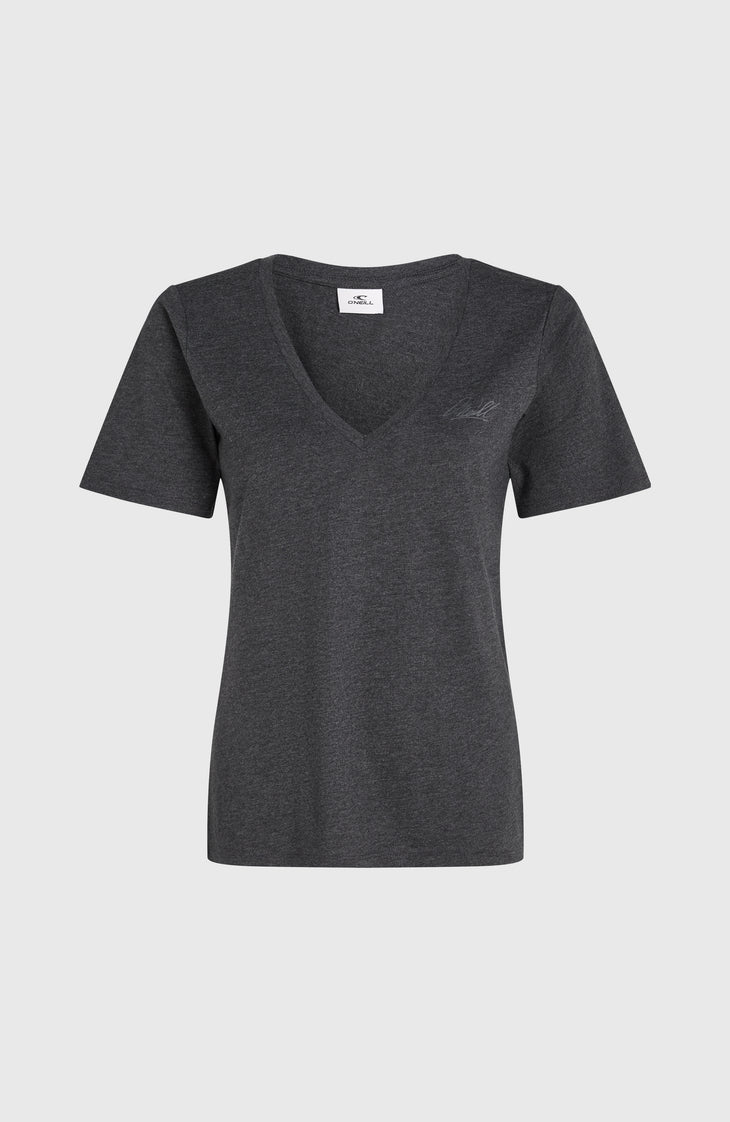 Essentials V-Neck T-Shirt | Black Out